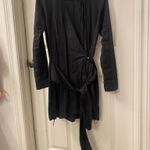 Revolve Monrow Dress  Long Sleeve Black V- Neck Medium Photo 7