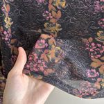 Free People Amber Floral Mesh Mockneck Long Sleeve Top, Size Medium Photo 9