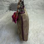 Coach y2k Purple Signature Canvas Wristlet Mini Purse Photo 4
