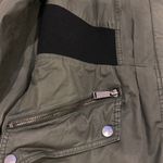 DKNY Army Green & Black Anorak Coat Jacket Photo 1
