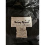Anthony Richards Women's Black 100% Leather Hoodie Hooded Coat Jacket Size XL Photo 2