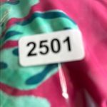 Pink and Green Leaf Print‎ Swimsuit Photo 3