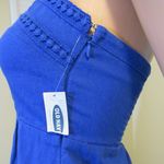 Old Navy  Size 2 Womens Royal Blue Strapless Lace Trim Short Dress NWT Photo 5