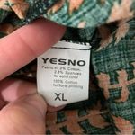 Yesno  XL Green Floral Print Sleeveless Dress Boho Cottagecore Casual Aesthetic Photo 4