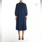 Alice + Olivia  by Stacey bendet Layla Geometric Chiffon Peasant blue Dress Photo 1