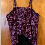 Swimsuits For All Tankini Swim Top Womens Plus Floral Padded NWT Size 30 Photo 2