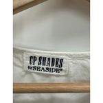 CP Shades for Seaside White Blouse Sz Small V-Neck 3/4 Sleeve Boho Light Coastal Photo 6