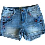 True Craft Denim Jean Shorts Stretchy Graffiti Womens 3 NWT Photo 0
