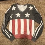 Wildfox NWOT  American Flag Sweatshirt Photo 1