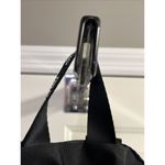 Victoria's Secret PINK Cinch Drawstring Large Back Pack Black/Silver NWOT Photo 2