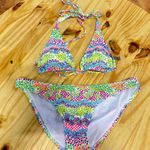 O'Neill  Heat Wave Triangle Top & Bikini Bottom Set Multicolor Womens Size Medium Photo 0