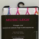 DIAMOND Net Multicolor Thigh hi With Turquoise Top Blue Photo 2