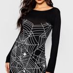 Boohoo Halloween Glow In The Dark Bodycon Dress Photo 0