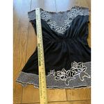 Vertigo Paris Top Size Medium Embroidered Smocked Elastic Waist Classic Party Photo 5