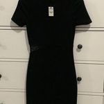 EXPRESS Body-con style LBD with mesh details. Photo 0