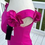 XScape  Pink Off-Shoulder Bodycon Dress for Weddings Photo 3