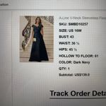 Jessica Howard  Women’s Navy Blue Fit and Flare Dress Photo 5