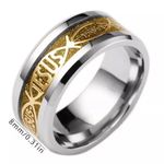 Stainless Steel Christian Jesus Stainless Steel Band Size 11 Multiple Photo 2