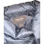 Martha Stewart Dusty Blue Down Insulated Zip Puffer Vest Short Sleeve Jacket M Size M Photo 7