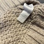 Gap VTG Body Womens Medium Tan Knit Hoodie Sweater Pouch Pullover Textured Knit Photo 9