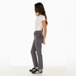 Aritzia  Levi’s women 501 Skinny Straight Jeans Charcoal Grey black stick sz 24 Photo 3