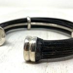 CHARLES CREIG Jewellers, sterling and rubber* cuff bracelet Photo 0