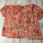Tanya Taylor  Linen Silk Blend Blouse Size Large Photo 3