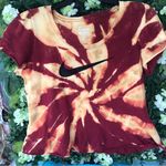 Nike  bleach tie dyed crop top size small Photo 0