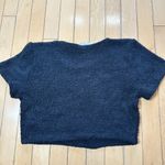 Urban Renewal URBAN OUTFITTERS Nubby Black Cropped Sweater Size Medium Cap Sleeve Photo 4