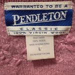 Pendleton Vintage Lilac Cardigan Sweater Virgin Wool Large Photo 3