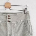 Anthropologie Mint Green Button Zip Fly High Rise Utility Cargo Pant Size 2 Photo 4