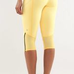 Lululemon  Run: Pace Crop 17” Burning Yellow Sz 8 |Rare Retired 2013 Edition NWOT Photo 0