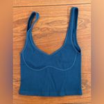 Free People Intimately Seamless Ribbed Bralette Crop Top Blue Size XS/S Made USA Photo 0