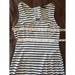 Cals Dress Womens Sz Large Striped Open Back Skater Mini Baddie Cocktail Y2K Black Photo 12