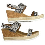 DV Dolce vita snake print espadrille wedges size 10 White Photo 0
