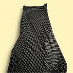 Joe B  Asymmetrical Black and White Striped Dress Photo 2