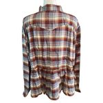 Lucky Brand  Plaid Babydoll Long Sleeve Shirt Size Medium NWT Photo 4