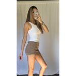 Free People Movement Ruched Drawstring Mini Skort Photo 8