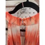 Wrapper  Tie Dye Maxi Dress Orange Blue Halter Neck Women's Size 2X Photo 5