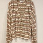 John + Jenn  Julianna striped grandmacore preppy cardigan Size Large EUC Photo 1