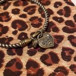 Brighton  Forever / Always Bangle Bracelet Twisted Cable Style / Drawstring Bag Photo 1