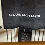 Club Monaco  Blazer Size 2 Gray Cotton Blend Pockets Buttoned Sleeve Cuff‎ Office Photo 1