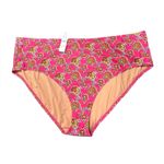 J.Crew  High-rise full-coverage bikini bottom in Ratti pink blooms print size 3X Photo 1
