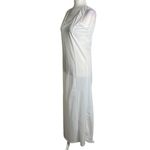 Dressed In White Sleeveless Full Length Bridal Slip M Polyester Lace Trim Size M Photo 3
