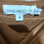 Good American  90s Tank Dress Sz 4 Rust Midi Lined Curve-hugging Photo 3