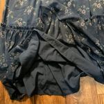 Patrons of Peace  Maxi Dress Size Large Navy Blue Floral Spaghetti Strap Flowy Photo 5