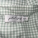 Petal and Pup  green Checkered Long Sleeve Dress Photo 3