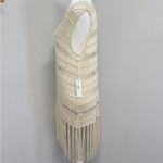 Max Studio NWT‎ Beach Crochet Fringe Cover Up M/L Photo 3