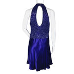 Boulevard de Paris Dress Womens‎ 6 Blue Glitter Fit & Flare Dance Formal Vintage Photo 3