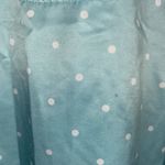 Norm Thompson Gown Vintage Polka Dot Lace Long 90s Women L Blue Size L Photo 3